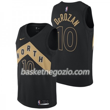 Canotte Uomo Toronto Raptors DeMar DeRozan 10 Nike City Edition Swingman